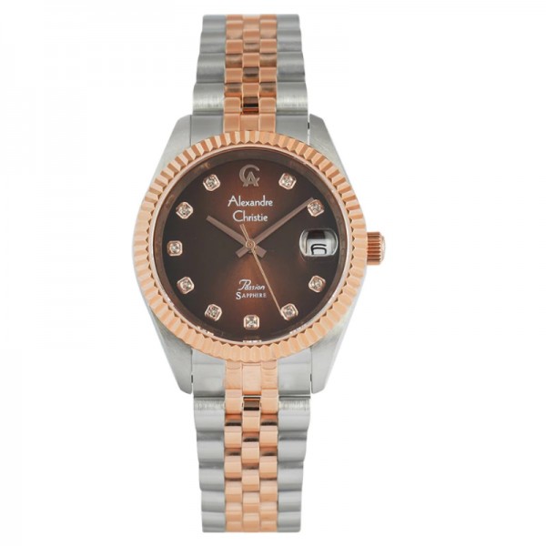 Alexandre Christie AC 5013 Silver Rosegold Brown LDBTRBO2